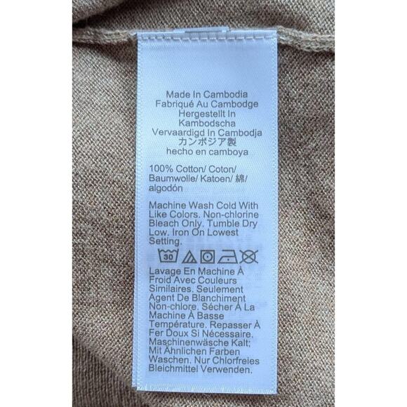 J.Crew Classic Shell Sleeveless Knit Sweater Medium Heather Beige Cotton Basics - Picture 6 of 6